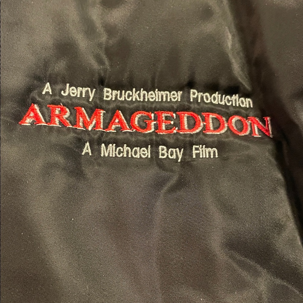 1998 Armageddon Cast/Crew Flight Jacket Size Large